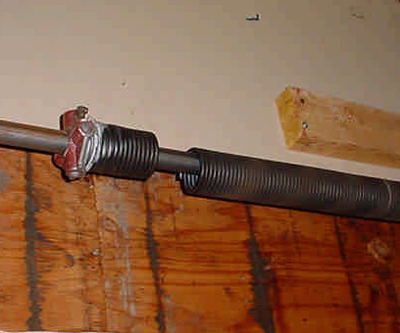 Broken garage door spring