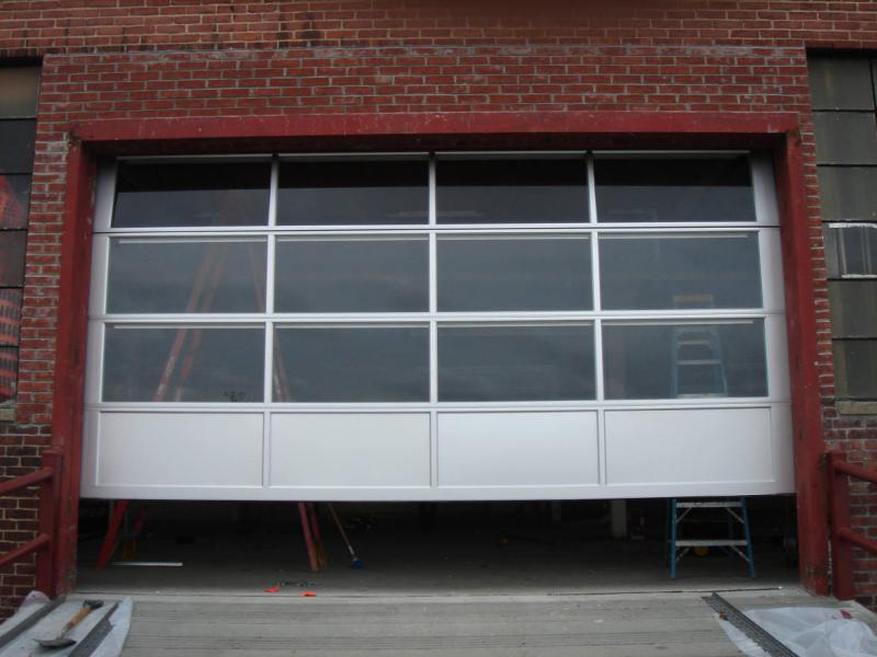 commercial garage door oprening