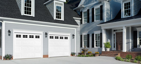 Two White Garage Doors